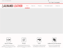 Tablet Screenshot of alhamdleather.com